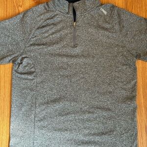 UNRL Heathered Gray Half-Zip Top
